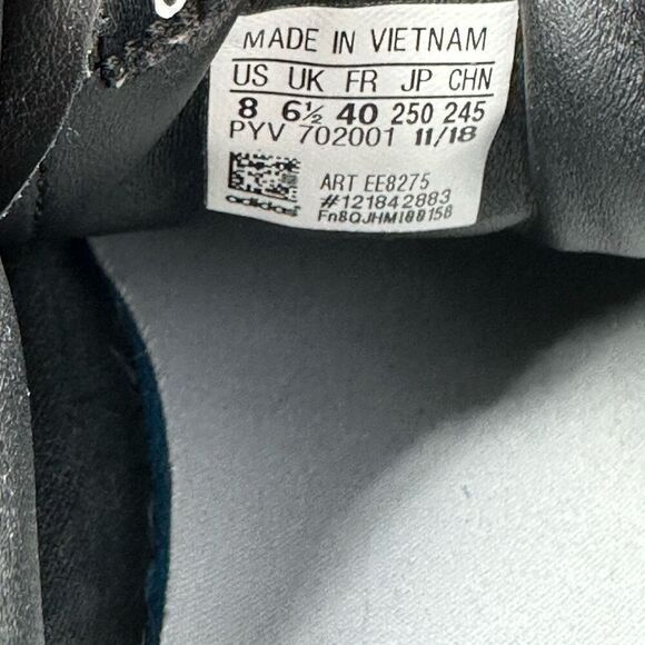 Adidas~Women’s~HyperSleek Black Leather Platform Pointed Toe Sneakers~Size 8 - Picture 8 of 8